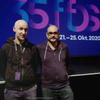 Tag 3 – Erich Esser (Der Engel der Geschichte) und Victor Orozco Ramirez (Revolykus) besuchen ihr Kurzfilmprogramm „Evolve“