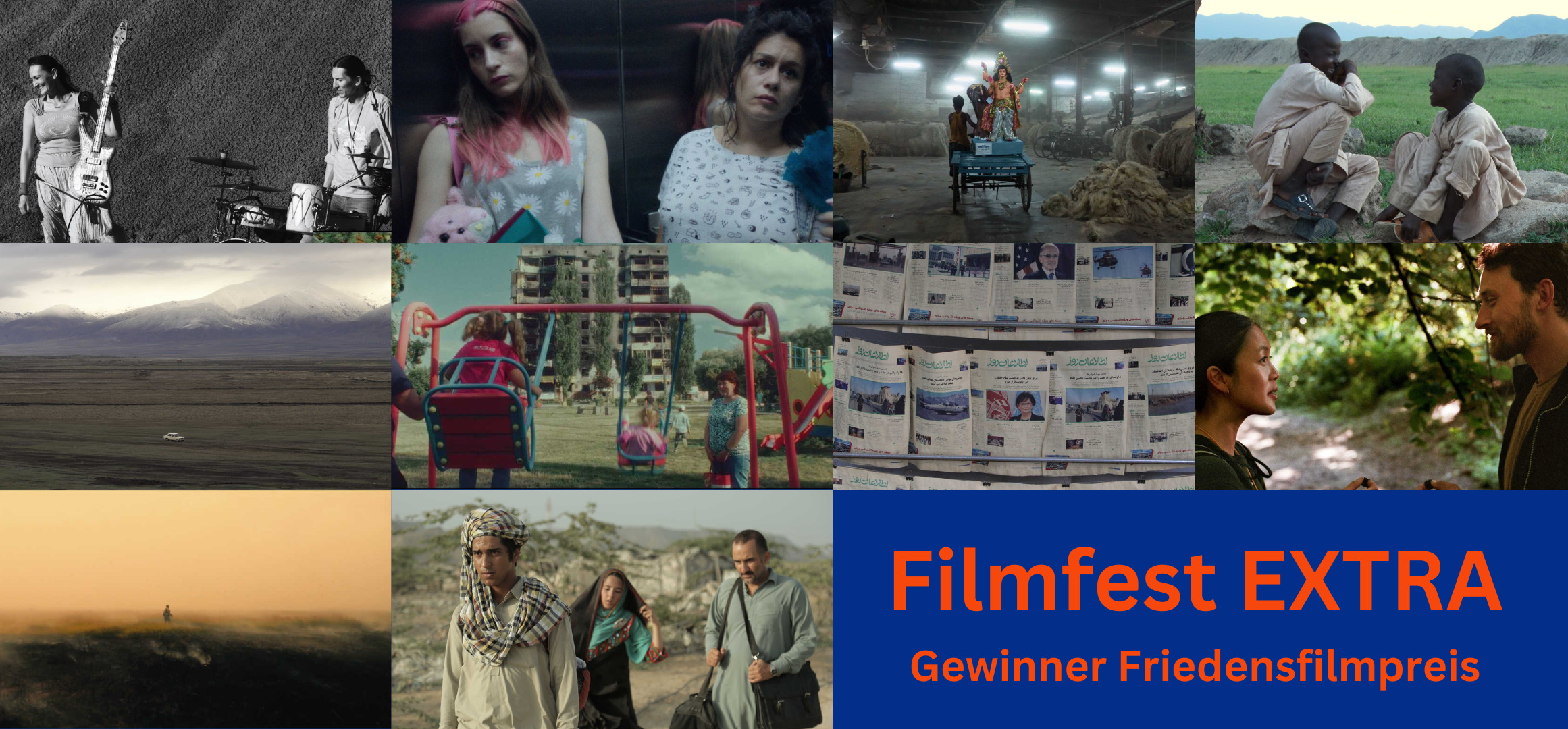Bildcollage Friedesfilmpreis-Filme